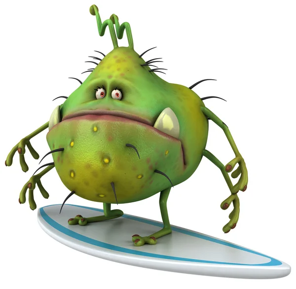 Germ with surf — Stock Photo, Image