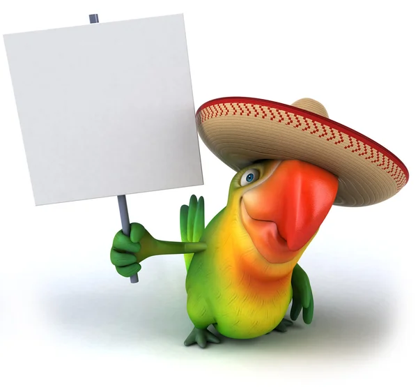 Loro con sombrero — Foto de Stock