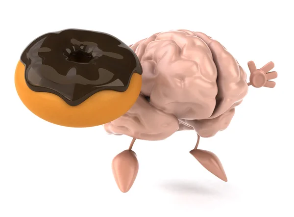 Brain with donut — Stock Photo, Image