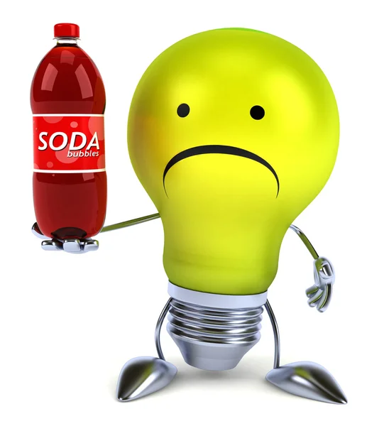 Lampa med soda — Stockfoto