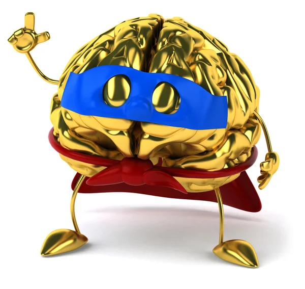 Brain superhero — Stock Photo, Image