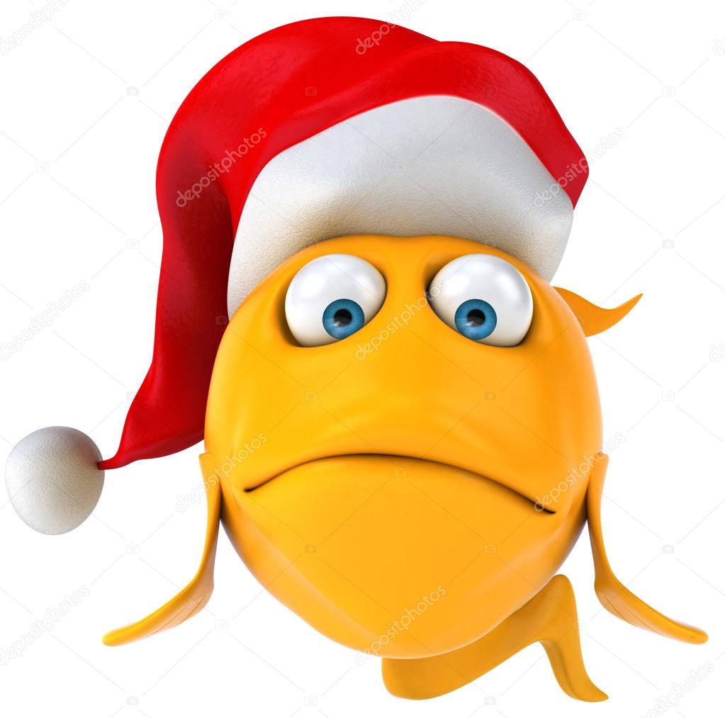 orange christmas hat