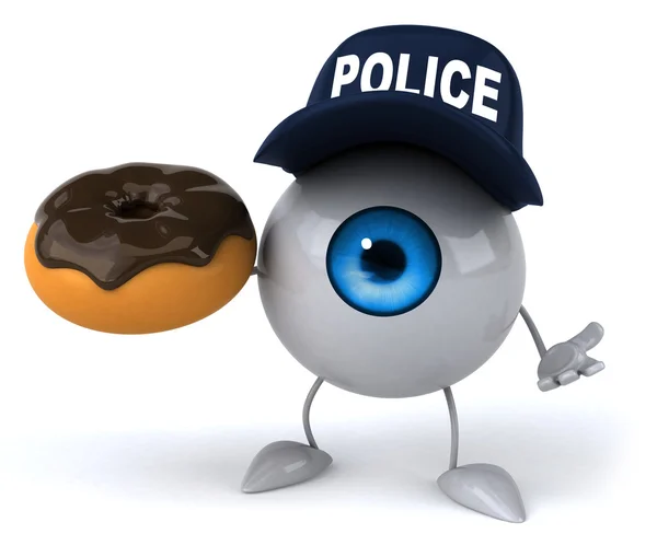 Eye with donut — Stock Photo, Image