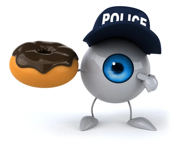 Donut ile göz — Zdjęcie stockowe