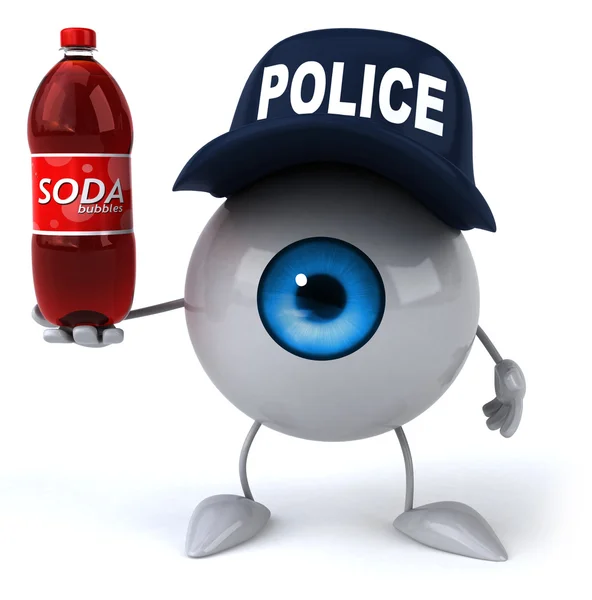 Eye with soda — Stock Photo, Image