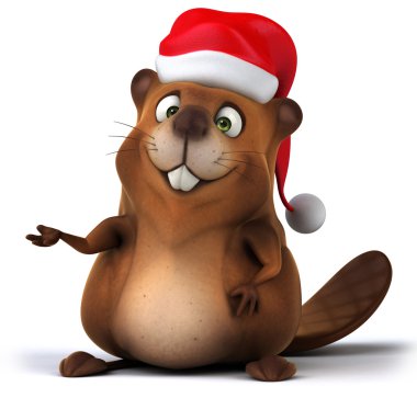 Kunduz Noel şapka ile