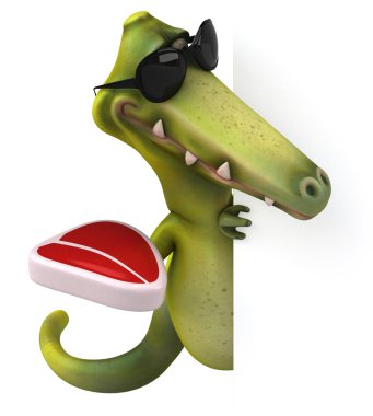 dinozor bifteği ile
