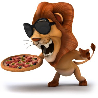 pizza ile aslan