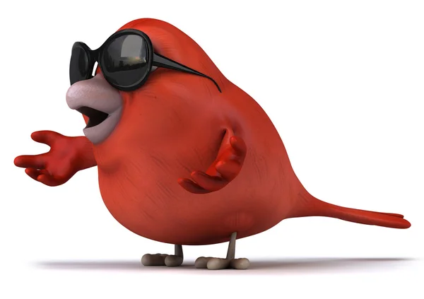 Red bird illustration — Stock Photo, Image