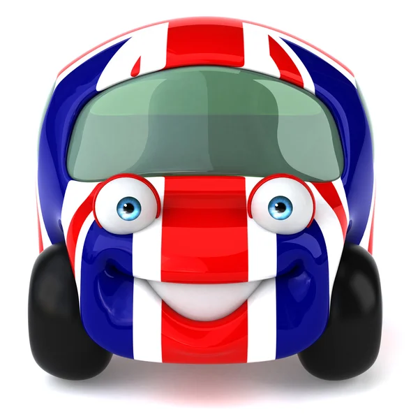 Car with england flag — Stock Photo, Image