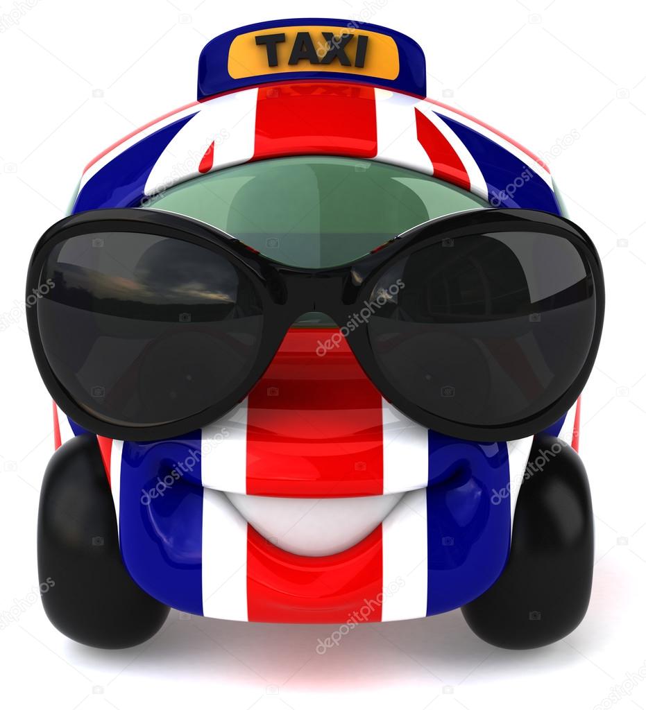 Car with england flag — Stock Photo © julos 54965313