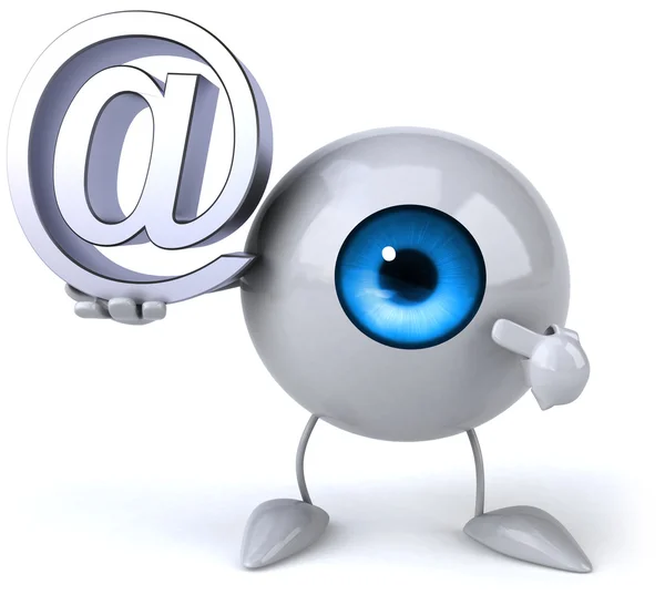 Oog met e-mail — Stockfoto