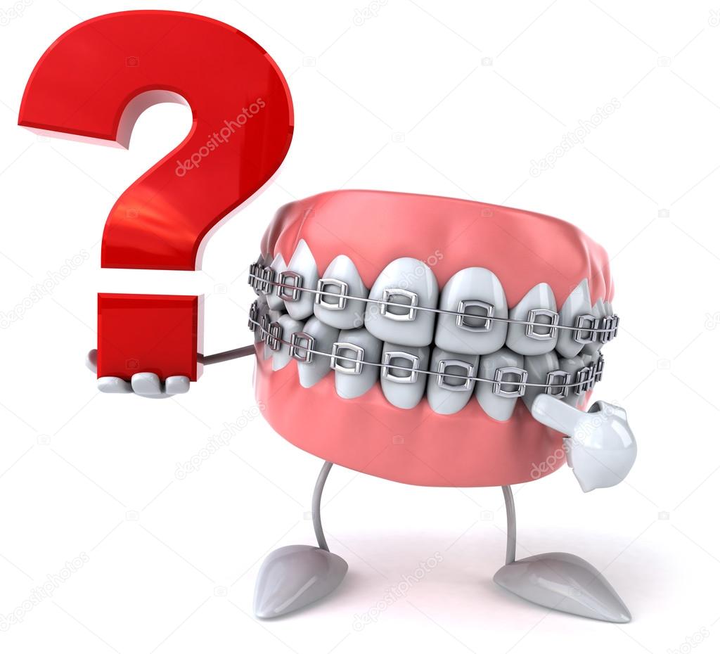Teeth with question sign