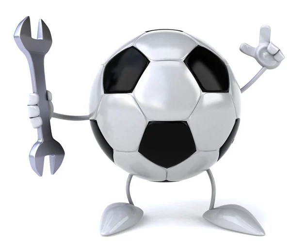 Football with Wrench — Stock Photo, Image