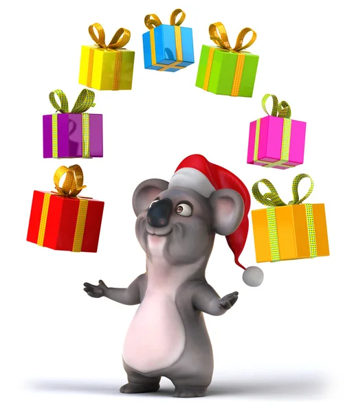 Koala with gifts — Stock Photo, Image