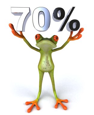 Kurbağa 70 yüzdeleri ile