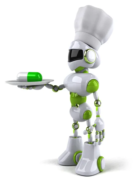 Roboter mit Pille — Stockfoto