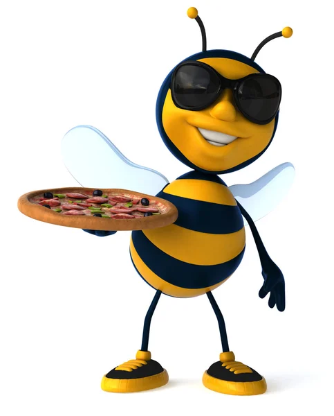 Μέλισσα με πίτσα — Φωτογραφία Αρχείου