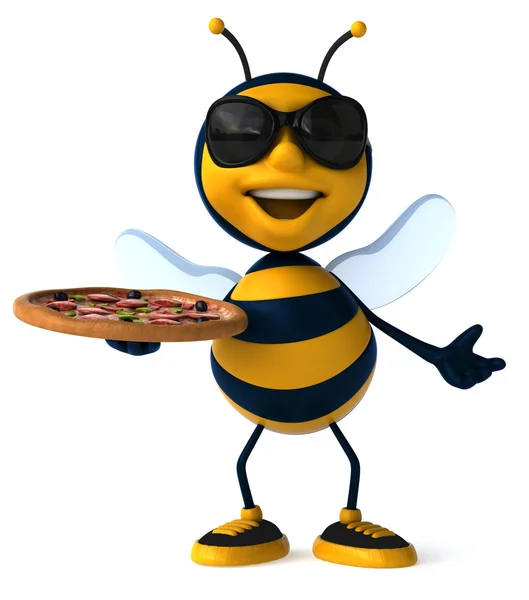 Бджоли з піци — стокове фото