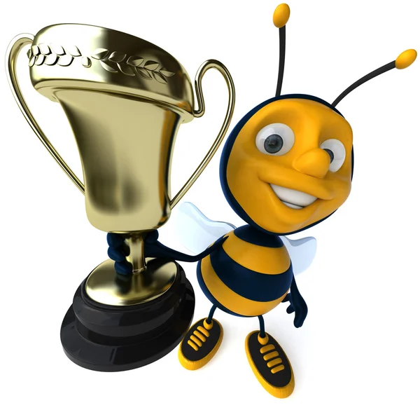 Pszczoły z złoty kielich — Zdjęcie stockowe