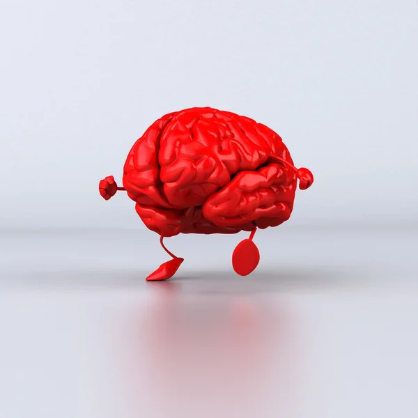 Rode hersenen — Stockfoto