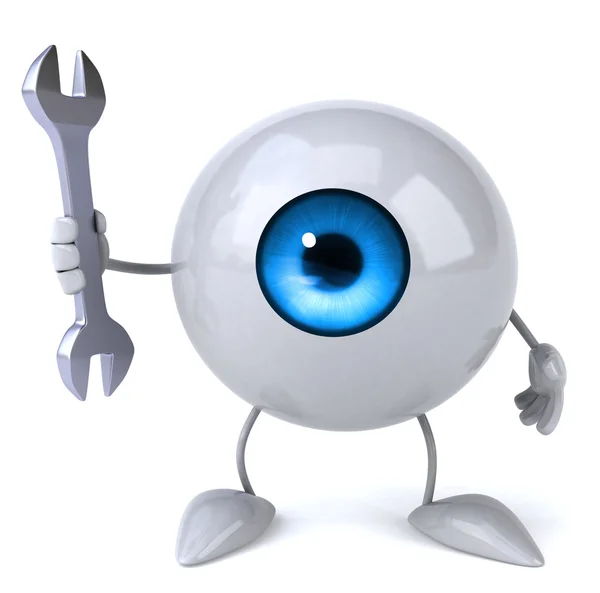 Eye with wrench — Stock Photo, Image