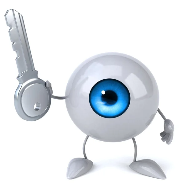 Eye with key — Stock Photo, Image