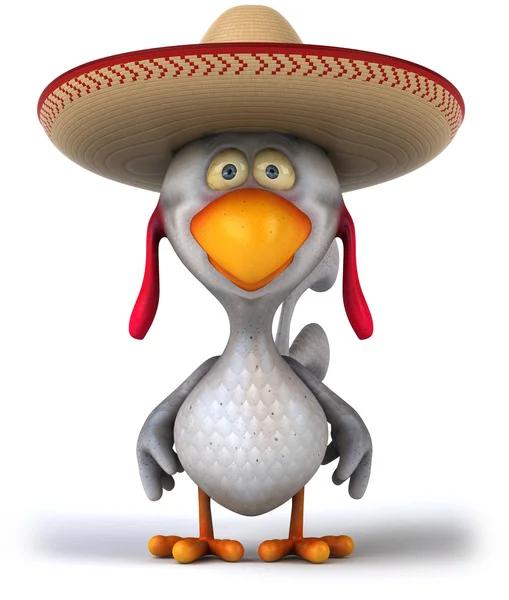 Pollo en sombrero —  Fotos de Stock