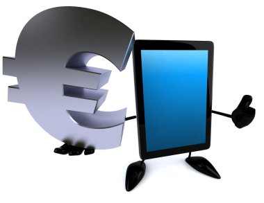 Euro simgesi ile tablet