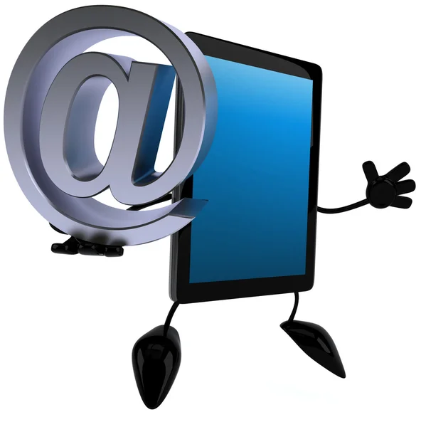 Tableta con signo de correo electrónico — Foto de Stock
