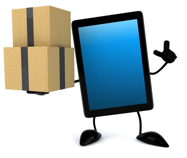 Comprimido con cajas — Foto de Stock