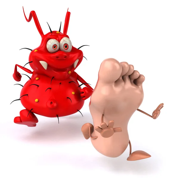 Germ with foot — Stock Photo, Image