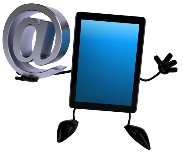 Tablet with email sign — Stock Photo, Image