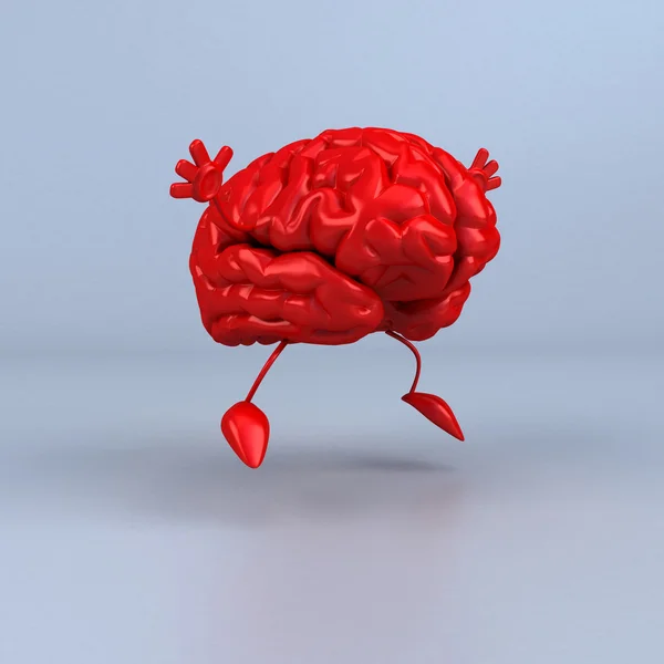 Cerebro rojo — Foto de Stock