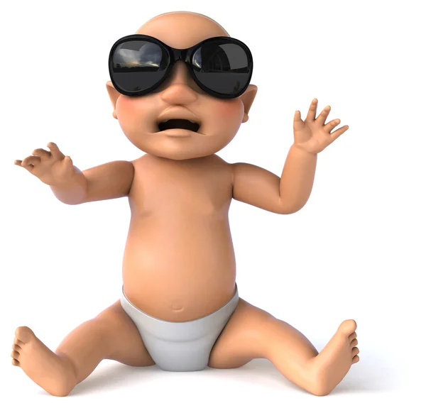 Baby with glasses — Stock Photo, Image