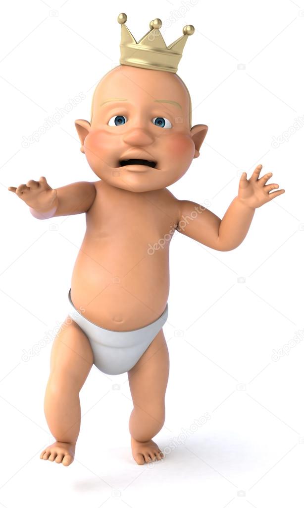 Baby with crown — Stock Photo © julos 56416693