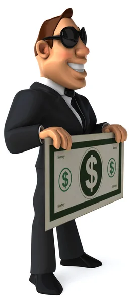 Businessman with dollar — Stock Photo, Image
