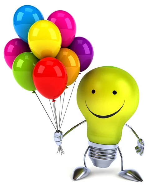 Ampul balonlar ile — Stok fotoğraf