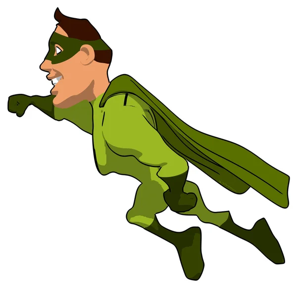 Green superhero — Stock Photo, Image