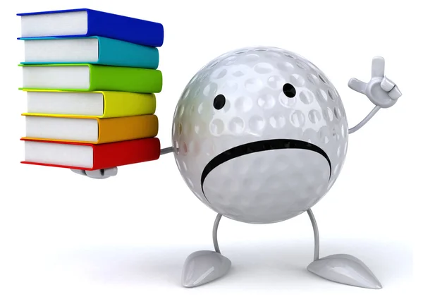 Golf topuyla kitaplar — Stok fotoğraf