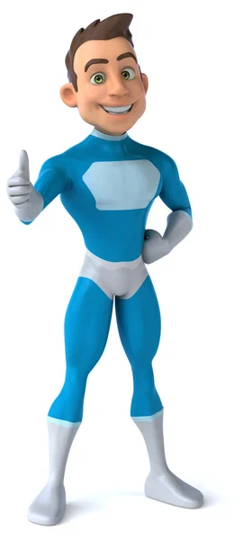 Синий супергерой — стоковое фото
