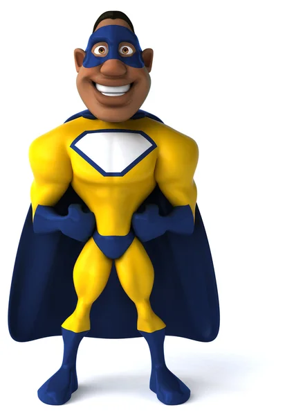 Superhero in yellow — Stockfoto