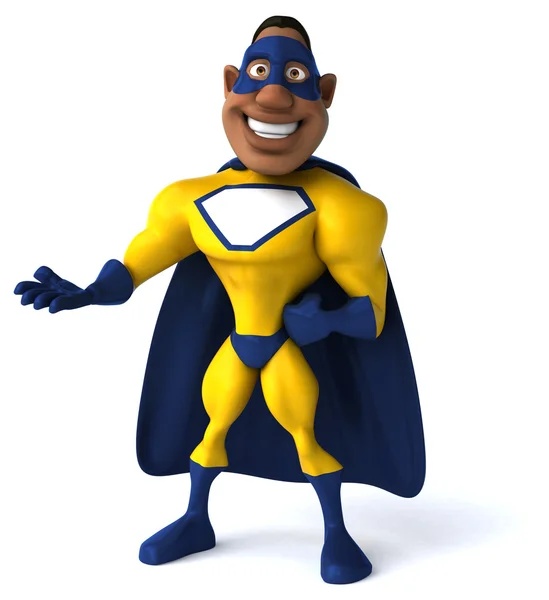 Superhero in yellow — Stok fotoğraf