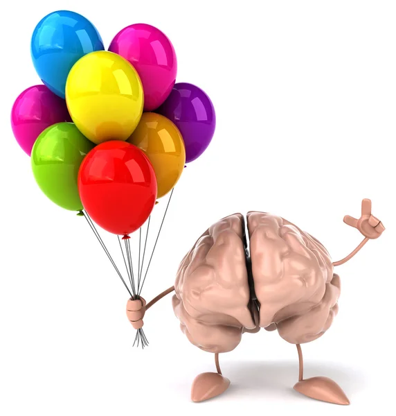 Мозг с шариками — стоковое фото