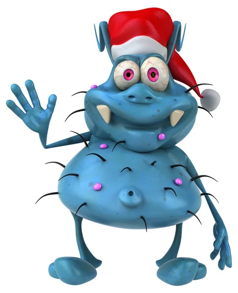 Mavi Noel mikrop — Stok fotoğraf