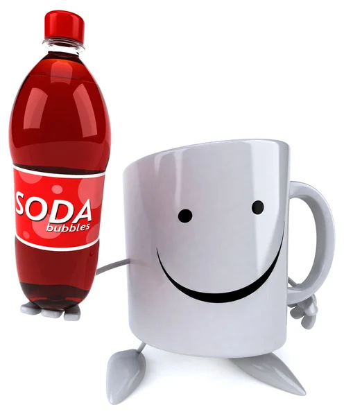 Mug with soda — Stock Photo, Image