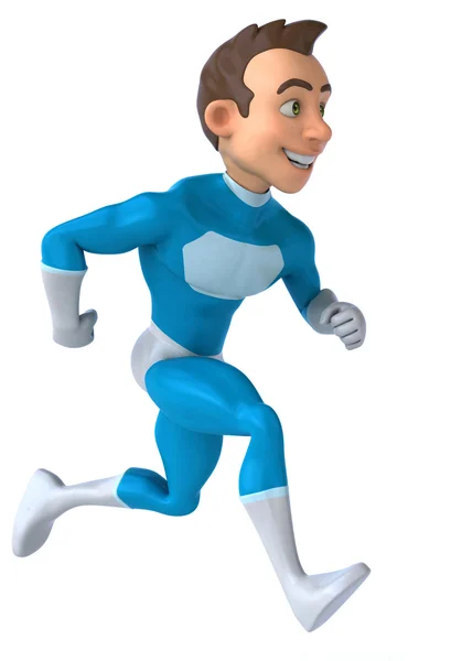 Superhero in blue — Stock Photo, Image