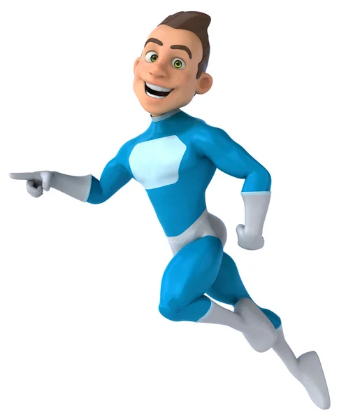 Superhero in blue — Stock Photo, Image