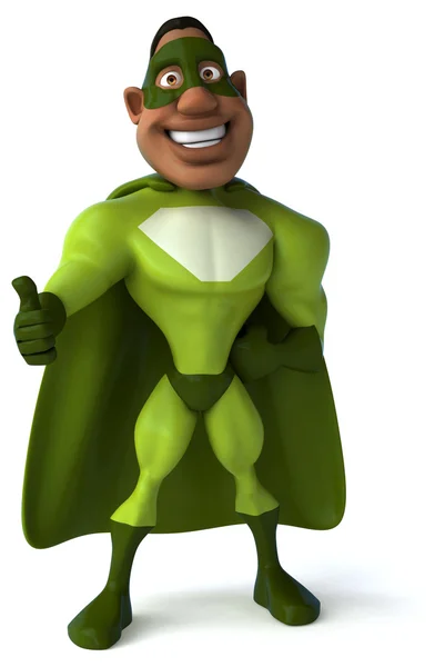 Супергерой в зелёном — стоковое фото