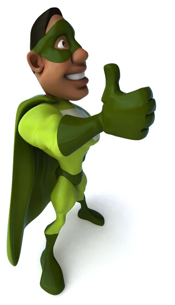 Superhero in green — Stock Photo, Image